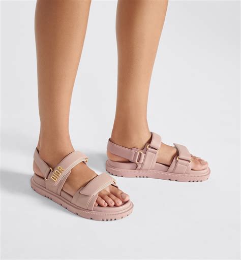 dior nude sandals|Dioract Sandal Nude Pink Lambskin .